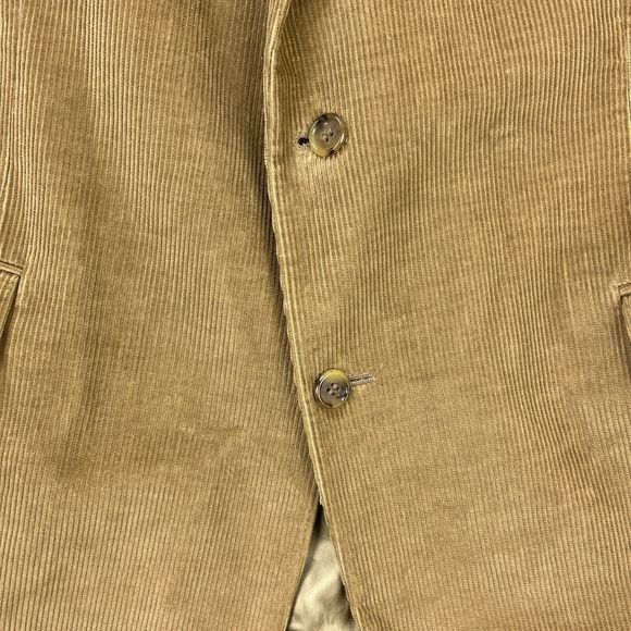 Brooks Brothers Corduroy Blazer Mens 48L Long Brown Two Button Sport Coat Jacket - Picture 8 of 15